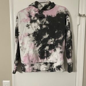 Hollister Tie-Dye Hoodie in Pink and Black XS